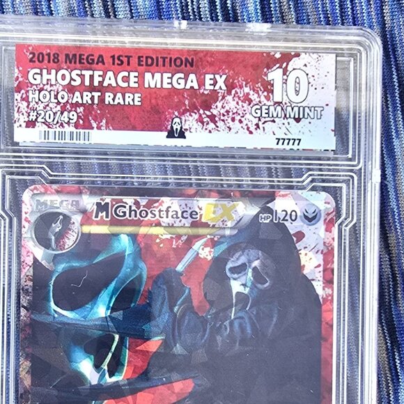 Ghost Face Pokemon Card - Scream - custom slab - Picture 5 of 7